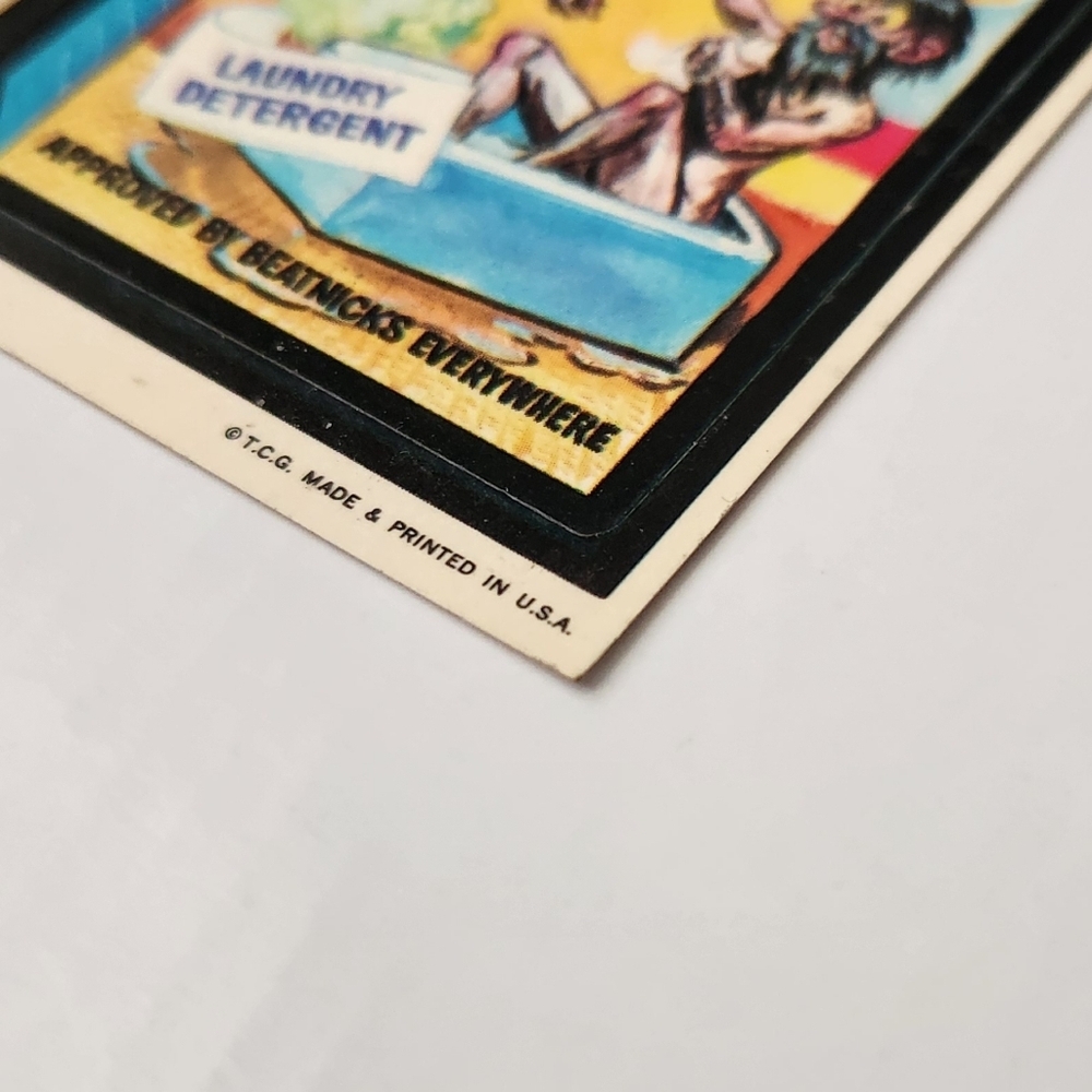 ✨Vtg 1973 Topps Wacky Packages #1 Duzn't Do Nuthin' Laundry Detergent Sticker - Picture 5 of 9